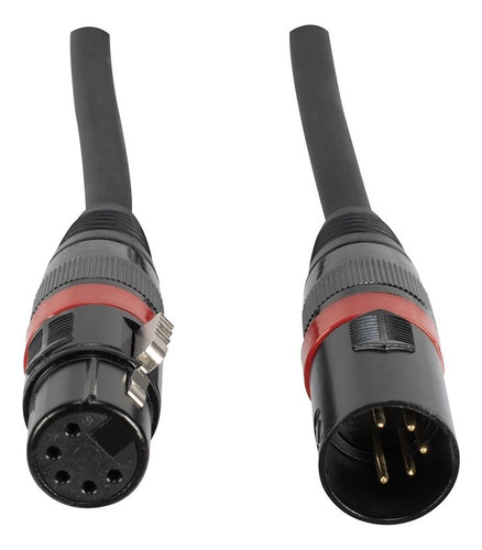 Accu Cable Ac5pdmx10 Cable Dmx Xlr 5 Pines 3 Mts D Luces