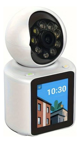 Camara Mini Pt Wifi 1080p 360° Con Monitor 3.5 Con Audio    