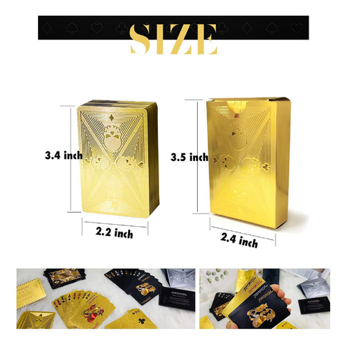 2 Mazos De Juego Impermeable, Tarjeta De Póker De Plástico