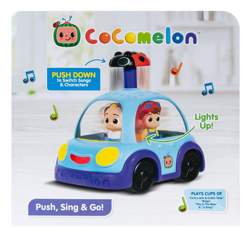 Cocomelon Push 'n Sing - Coche Familiar Interactivo Musical