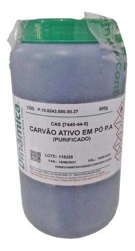 Carvão Ativado Pó Pa 500g Dinâmica