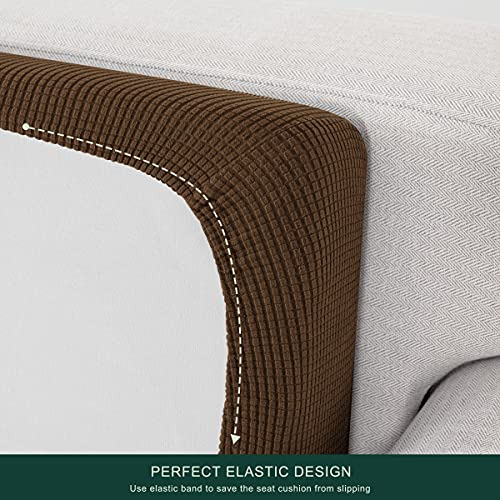 Funda De Cojin Para Sofa Grande Diseño Cuadros Color Marron