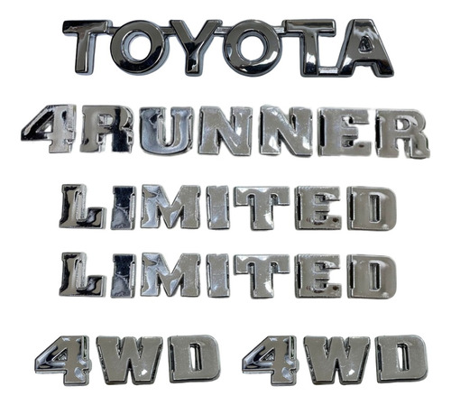 Kit De Emblemas Toyota 4runner Limited 2005-2008