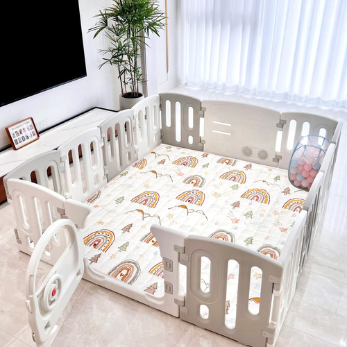 Jundetye Baby Play Mat Para El Piso, Alfombra De Juego De Es