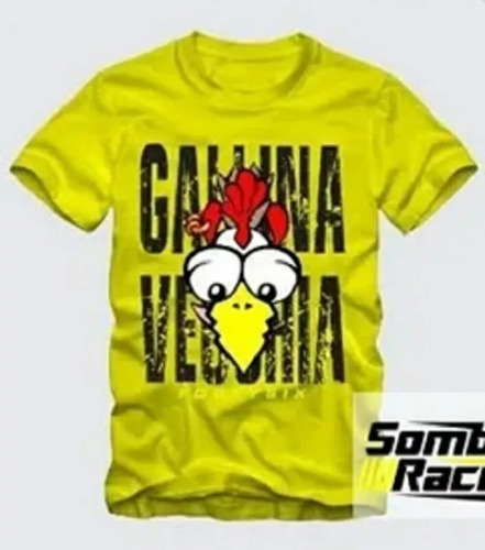 Camiseta Galinha 2017 Motogp Vr 46 Amarela