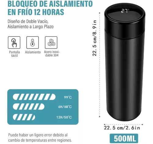 Termo digital inteligente táctil 500 ml osos INSPIRA