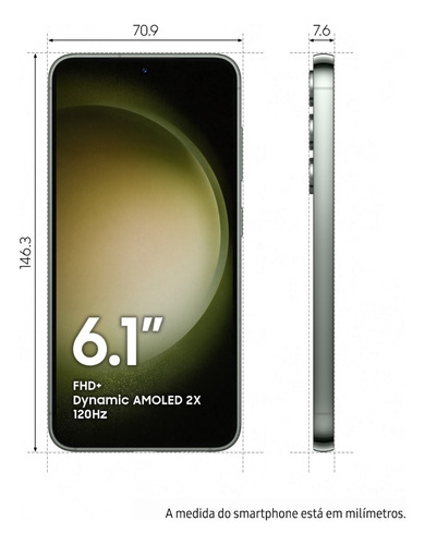 Samsung Galaxy S23 5G Dual SIM  256 GB Verde 8GB RAM