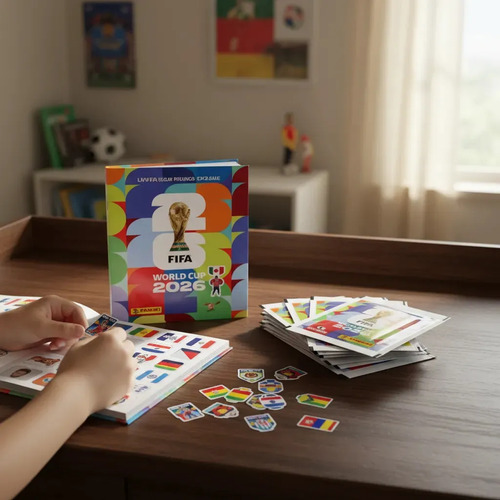Kit Àlbum Copa Do Mundo Fifa 2026 + 12 Envelopes Figurinhas