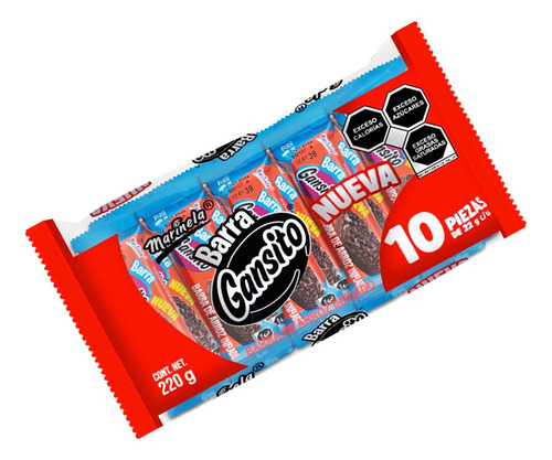 Marinela Hersheys Pastelito 10 Pzs + Barra Gansito 10pzs