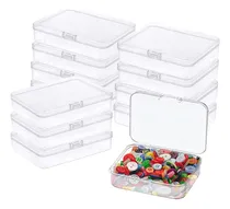 Comprar 12 Cajas De Plástico Mini Con Tapa Para Almacenar Artículos