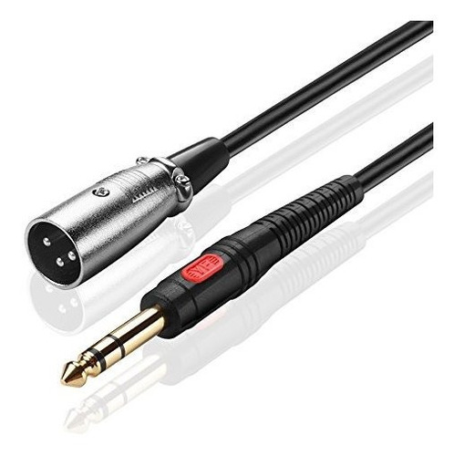 Cable Para Micrófono: Tnp Xlr Macho A 6,3 Mm 1-4 Pulgadas Tr