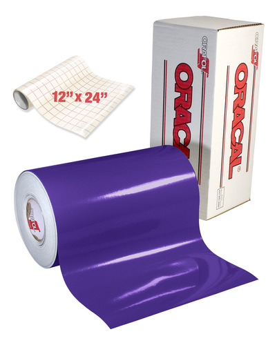 Oracal 651 - Vinilo Adhesivo Morado Brillante Para Cameo, Cr