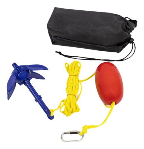 Anclaje Para Barco Plegable Compacto Con Cuerda Y Bolsa De