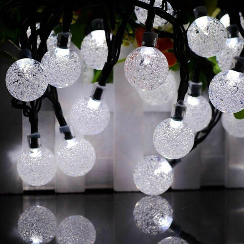 F Cadena De Luces Solares, 12m 100 Led A