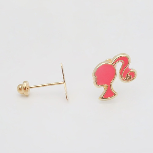 Amor Eterno - Broqueles Barbie Película / Aretes Oro 10k