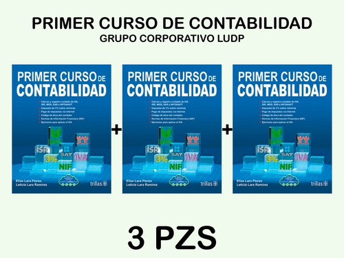 Primer Curso De Contabilidad - Trillas (3 Piezas)