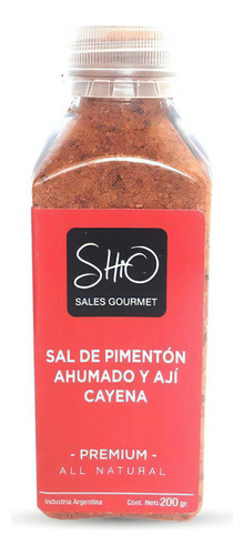 Sal Con Pimenton Ahumado Y Aji Cayena  Shio Gourmet Organico