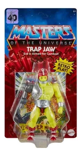 Figura De Juguete Masters Of The Universe Trap Jaw Con Comic