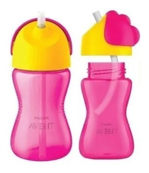 Vaso Antiderrame Pajita 300ml +12 Avent Straw Cup Maternelle
