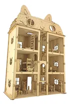 Comprar Gatito Dollhouse Para Armar Con Set De Muebles Completos