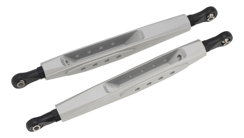 2 Pcs Alumínio Traseiro Traseiro Trailing Arm E Prata