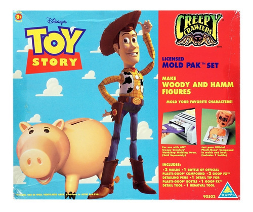 Disney Toy Story Creepy Crawlers Mold Pack Set Woody & Hamm