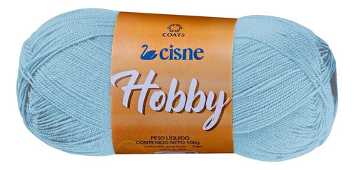 Hilo Para Tejer Cisne Hobby Por Ovillo - 100gr Color Celeste 00050