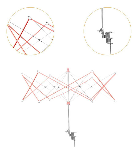 . Guarda-chuva Swift Fio Enrolador Suporte De Fio De Rosa