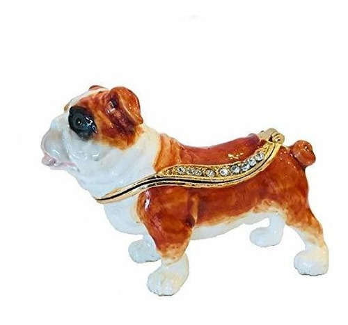 Joyero - Hogar Y S De Vacaciones Mini Bulldog Dog Bejeweled 