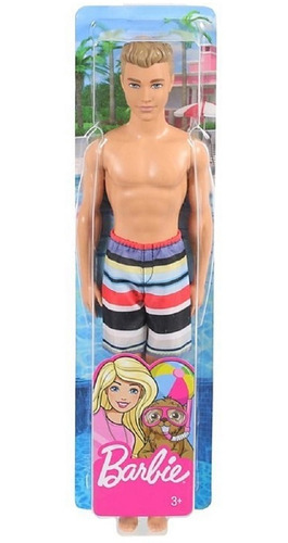 Barbie - Boneco Ken Praia Bermuda Listrada Ghw43 - Mattel