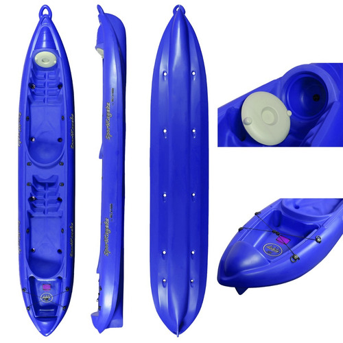 Imagen 3 de 7 de Combo Kayak Sportkayaks Sk2 Doble Chaleco Pro Silbato