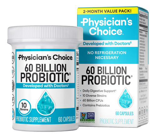 Physician's Choice Probióticos 60b Cfu 10 Cepas Prebióticos