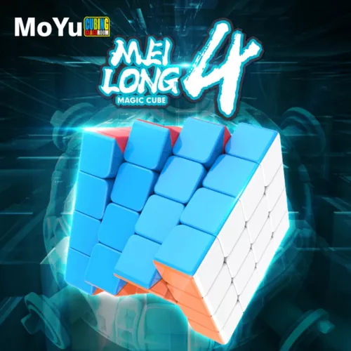 Moyu mini AOSU 60mm 4x4 Cores Vibrantes - CubeStick Adesivo para Cubo Mágico