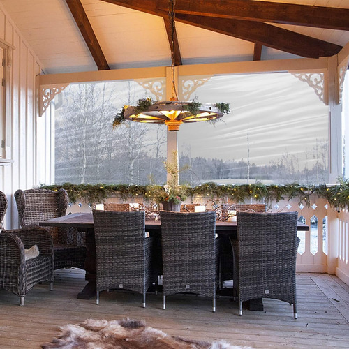 Lona Transparente Resistentes Con Ojales De 3x6, Impermeable