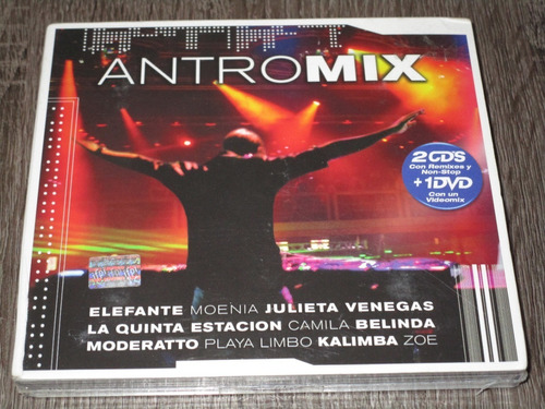Antro Mix, Varios Artistas Pop, 2cd+1dvd, Sony 2008 Nuevo!!!