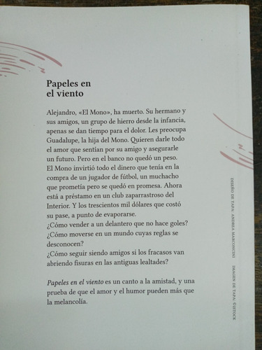Imagen 2 de 3 de Papeles En El Viento * Eduardo Sacheri * Alfaguara *