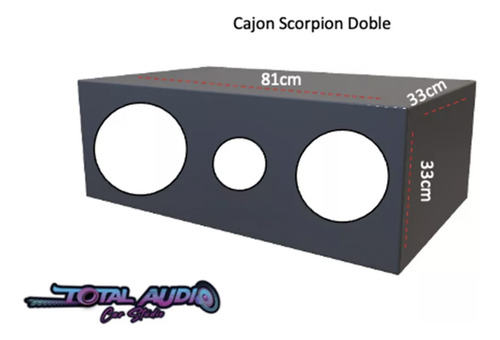 2 Subwoofer Pioneer Champion Ts-w312d4 C/cajón Doble Scorpio Color 12 Pulgadas
