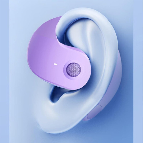 Fone De Ouvido Sem Fio Bluetooth Esportivo Formato De Bola Cor Roxo