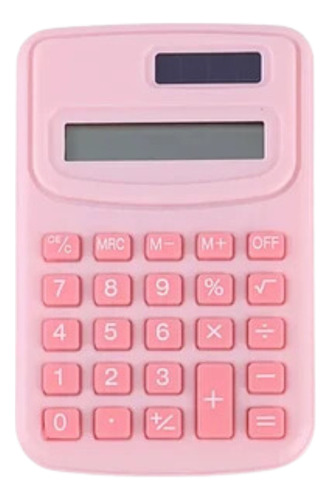 Mini Calculadora De Bolsillo Kawaii Colores Pasteles Color Rosado