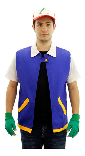 Imagen 6 de 9 de Disfraz Ash Ketchum Pokemon Adulto Deluxe