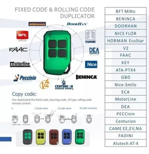 Control Remoto Fox Para Portones Eléctricos