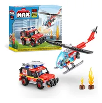 Comprar Bloques Max City Estacion Bomberos 265pcs Camion Helicoptero