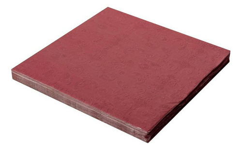 Guardanapo De Papel Alto Relevo Vermelho 33x33 20 Unidades F