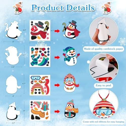 D24time Kit De Manualidades Navideñas De Invierno Para Niños