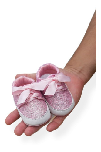 Tenis Para Bebe Niña Con Listón Hermosos Suaves Y Acojinados