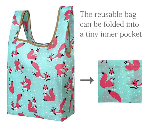 Bolsa De Compras Reutilizable Juego De 2 Unidades