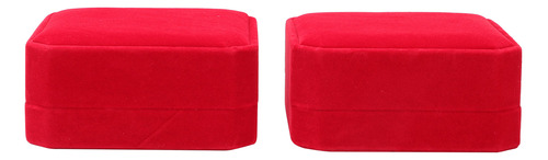 Caja De Joyería Roja Para Collares Y Pulseras, 2 Unidades