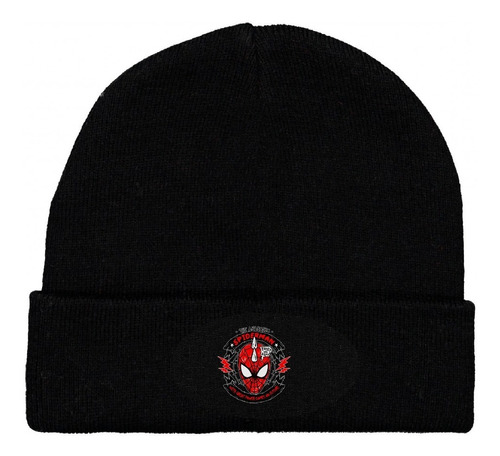 Gorro Lana Beanie Pasamontañas Spiderman Logo Punk Phr  