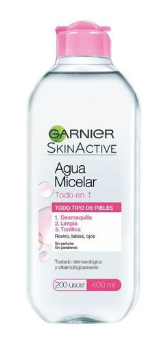 Agua Micelar Garnier Desmaquillante Skin Active X 400 Ml