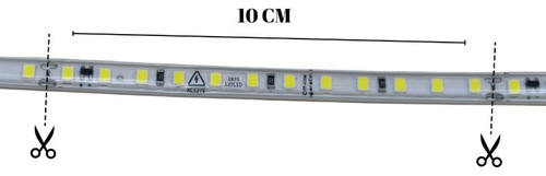 30m Manguera Led Con Cinta Adherible 120 L/m Corte C/ 10cm Luz Blanco Frío